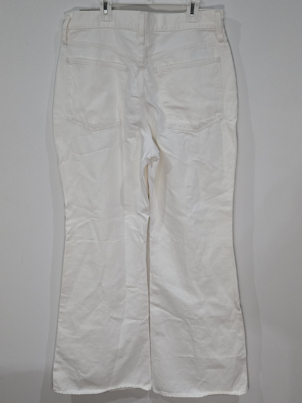 Madewell Sz 30 High-Rise Baggy Flare Cream Jeans - Picture 5 of 9